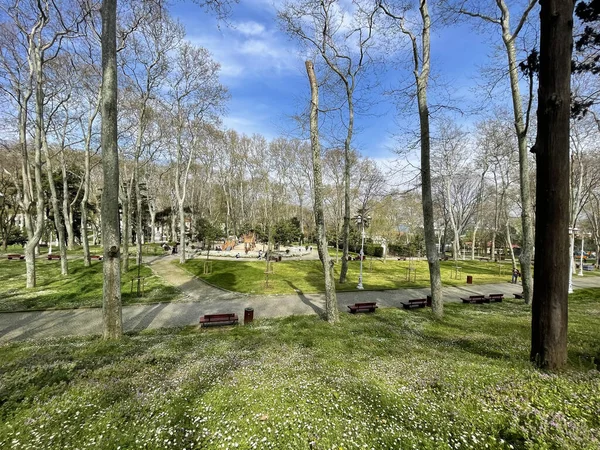 Estambul Turquía Abril 2023 Gulhane Park Parque Histórico Situado Estambul — Foto de Stock
