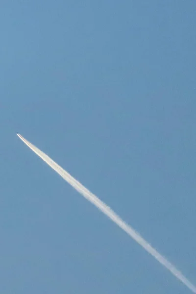Sentier Vapeur Dans Ciel Bleu Les Avions — Image vectorielle