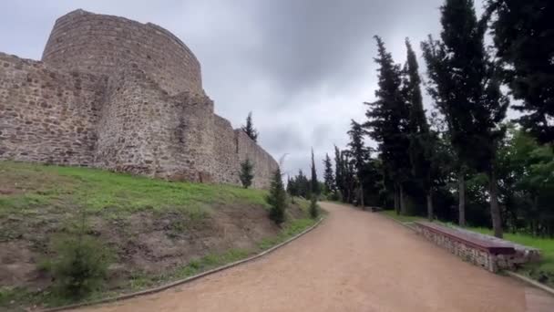Istanbul Turkey May 2023 Istanbul Historical Defense Point Aydos Castle — Stok Video