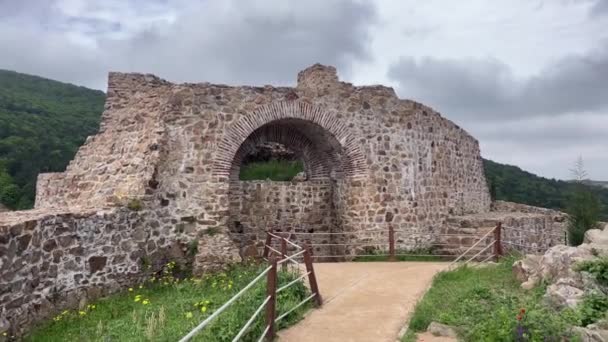 Istanbul Türkei 2023 Mai Istanbuls Historischer Verteidigungspunkt Die Burg Aydos — Stockvideo
