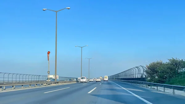 Stambuł Turcja Maja 2023 Bahcesehir Europejskiej Stronie Stambułu Obraz Autostrady — Zdjęcie stockowe