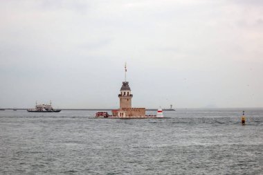 19 Mayıs 2023 İstanbul Boğazı 'ndaki Bakire Kulesi, restorasyondan sonra Türkiye, İstanbul