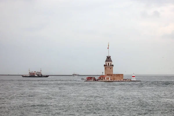 Istanbul Turkey May 2023 Maiden Tower Selat Bosphorus Istanbul Turkey — Stok Foto