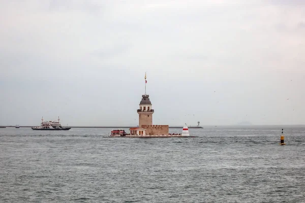 Istanbul Turkey May 2023 Maiden Tower Bosphorus Strait Стамбул Turkey — стокове фото