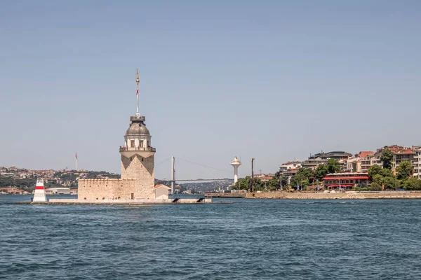 Bósforo Istanbul Turquia 2023 Encantadora Beleza Bósforo Istambul Vistas Balsa — Fotografia de Stock
