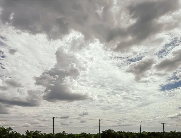 Cloudscape Estado Desarrollando Forma Magnífica Cielo Está Lleno Hermosas Nubes — Vector de stock