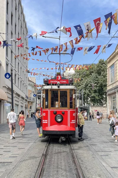 Beyoglu Istanbul Turkije Juli 2023 Beyoglu District Taksim Square Istiklal — Stockfoto
