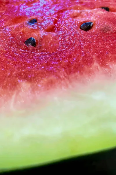 Meloun Vodní Sladké Osvěžující Letní Ovoce — Stock fotografie