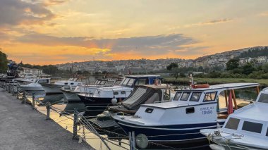 Eyup, istanbul, Türkiye. 11 Temmuz 2023. İstanbul 'u hayal et. Eyup bölgesindeki Golden Horn sahilinden sabah manzarası.