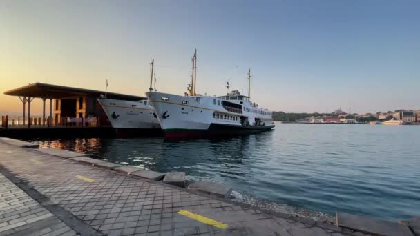 Karakoy Istanbul Turcia Iulie 2023 Orașul Vis Istanbul Țărmurile Districtului — Videoclip de stoc