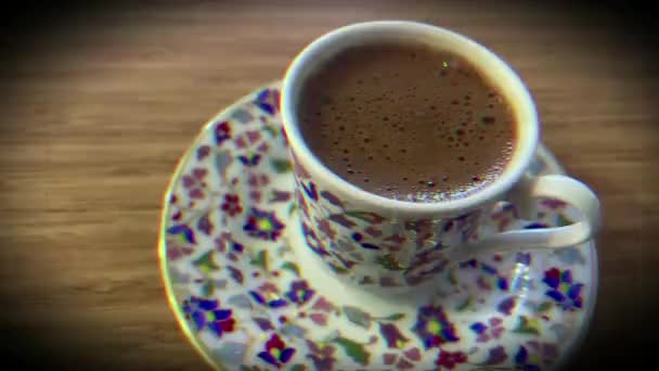 Eine Ikone Der Kaffeekultur Traditioneller Türkischer Kaffee Stop Motion — Stockvideo