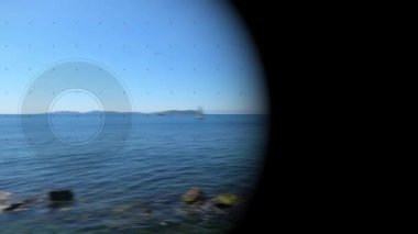 Yaz boyunca İstanbul 'daki Marmara Denizi ve Prens Adaları' nın büyüleyici manzarası