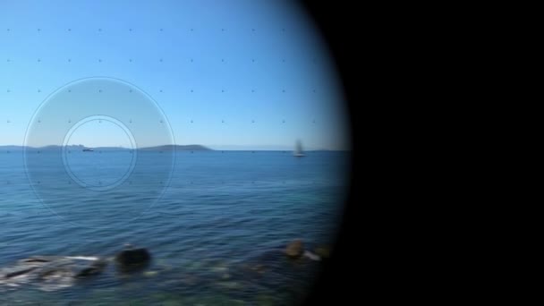 Působivý Výhled Marmarské Moře Princovy Ostrovy Istanbulu Během Léta Hledáčku — Stock video