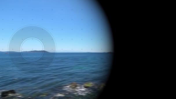 Захватывающий Вид Мраморное Море Острова Принца Стамбуле Летом Видоискателя — стоковое видео