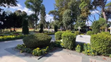 Beykoz, istanbul, Türkiye. 16.2023.Hidiv Grove. İstanbul 'un Gizli Cenneti ve Hidiv Sarayı' nın Tarihi Görkemi. Osmanlı İmparatorluğunun Zengin Tarihi 'ni keşfedin. İstanbul' un İstanbul tarafındaki İstanbul Boğazı..