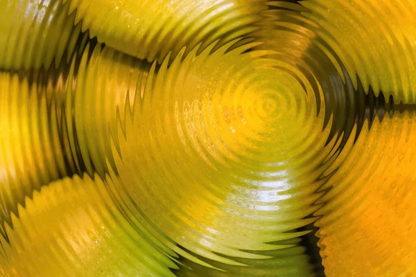 abstract background with circles and waves of green,yellow and orange colors. macro photography. Tangerines.