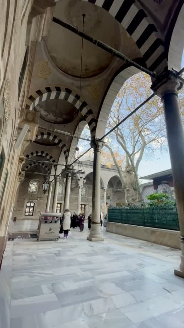 Eyup Estambul Turquía Diciembre 2023 Mezquita Plaza Eyup Sultan Encuentra — Vídeo de stock
