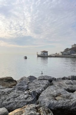 Moda, istanbul, Türkiye. 31 Aralık 2023.Tatil Köyü ve İstanbul.Moda bölgesi. Marmara deniz kıyısındaki tarihi Moda rıhtımının manzarası..