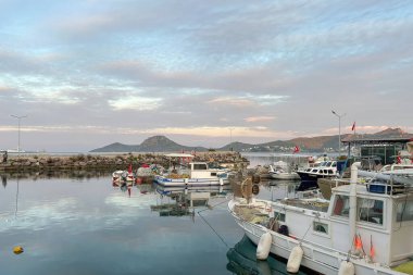 Yalikavak, Bodrum, Türkiye. 24 Şubat 2023.Yalikavak, Türkiye 'nin Mugla ilinin Bodrum ilçesine bağlı bir mahalle. Yalikavak' ın turistik manzarası. 