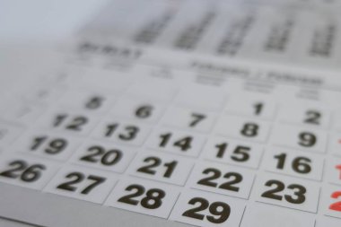 Takvim sayfasını kapat. 29 Şubat konsepti.