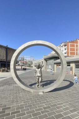 Türkiye 'nin İstanbul kentinde kömür gazı üreten bir gaz fabrikası olan Kadıykoy, istanbul, Türkiye. Bugün 10,2024.Hasanpasa Gazhanesi olarak biliniyor. 1892 'de inşa edilen bina 2021' de bir sanat, kültür ve teknoloji müzesi haline getirildi..