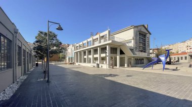 Türkiye 'nin İstanbul kentinde kömür gazı üreten bir gaz fabrikası olan Kadıykoy, istanbul, Türkiye. Bugün 10,2024.Hasanpasa Gazhanesi olarak biliniyor. 1892 'de inşa edilen bina 2021' de bir sanat, kültür ve teknoloji müzesi haline getirildi..