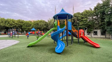 Atakoy, istanbul, Türkiye. 6 Haziran 2024.Çocuk parkı Atakoy ilçesine bağlı Bakırköy Belediyesi tarafından inşa edildi..