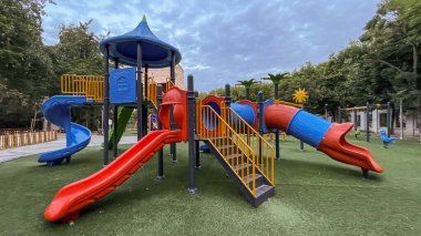 Atakoy, istanbul, Türkiye. 6 Haziran 2024.Çocuk parkı Atakoy ilçesine bağlı Bakırköy Belediyesi tarafından inşa edildi..