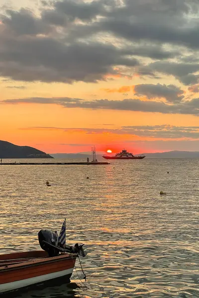 stock image Thassos,Greece. July 5,2024.Thassos or Thassos is a Greek island in the Northern Aegean Sea. It is the northernmost large Greek island and the 12th largest island by area. Touristic views from the island.