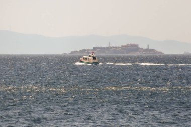 İstanbul Büyükşehir Belediyesi tarafından üretilen ilk İstanbul Deniz taksileri Halic Tersanesi 'nde 17 Ağustos 2024.