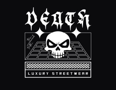 Soyut Urban Streetwear Typography Design, Urban Streetwear Design, Geometric Street Style Typography Tişört, kapüşon ve poster için uygun