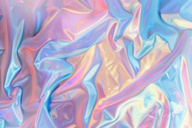 Plastik maddenin Holografik yanardöner etkisi. Arkaplan kullanımı için doku