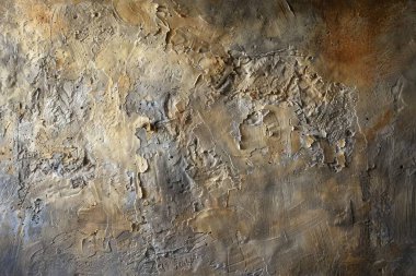 Eski çatlak turuncu alçı duvarın görüntüsü. Arkaplan kullanımı için doku