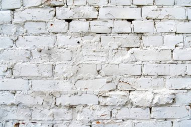 Eski beyaz tuğla ve taş duvar görüntüsü. Arkaplan kullanımı için doku