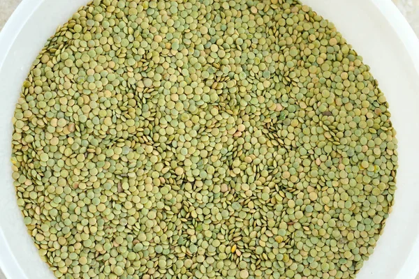 绿扁豆 干可食用的绿扁豆特写 — 图库照片