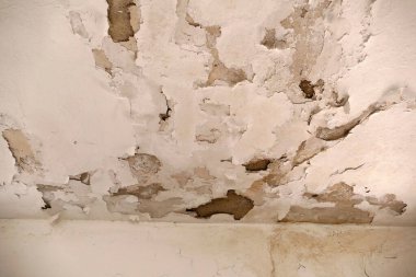 paint peeling off of the old building, paint peeling on the wall, spilling paint on the walls,