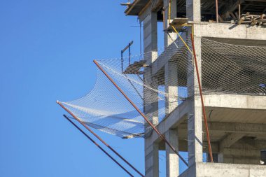 Ölümcül kazaları önlemek için inşaat ve güvenlik ağı.,