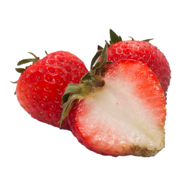  Beyaz arkaplanda çilek