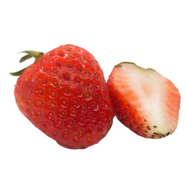  Beyaz arkaplanda çilek