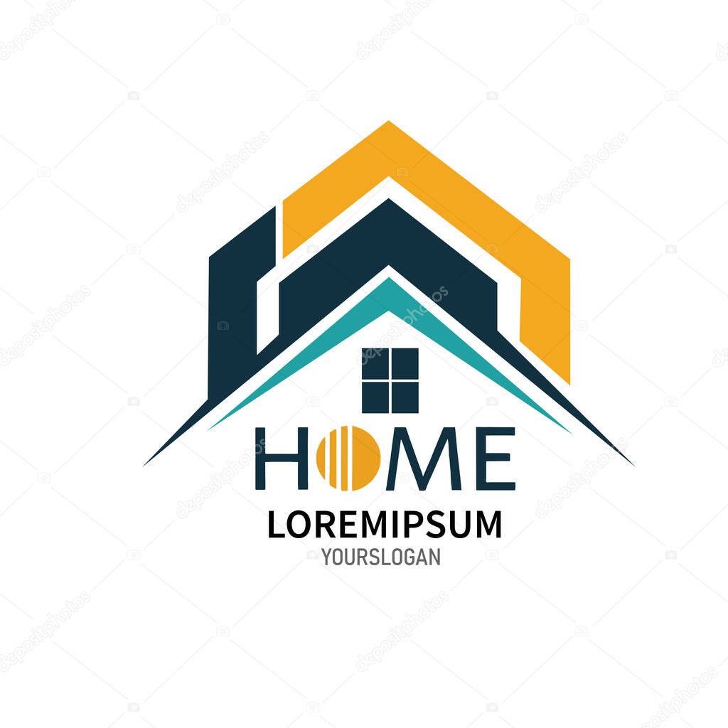 LOGO Home on white background