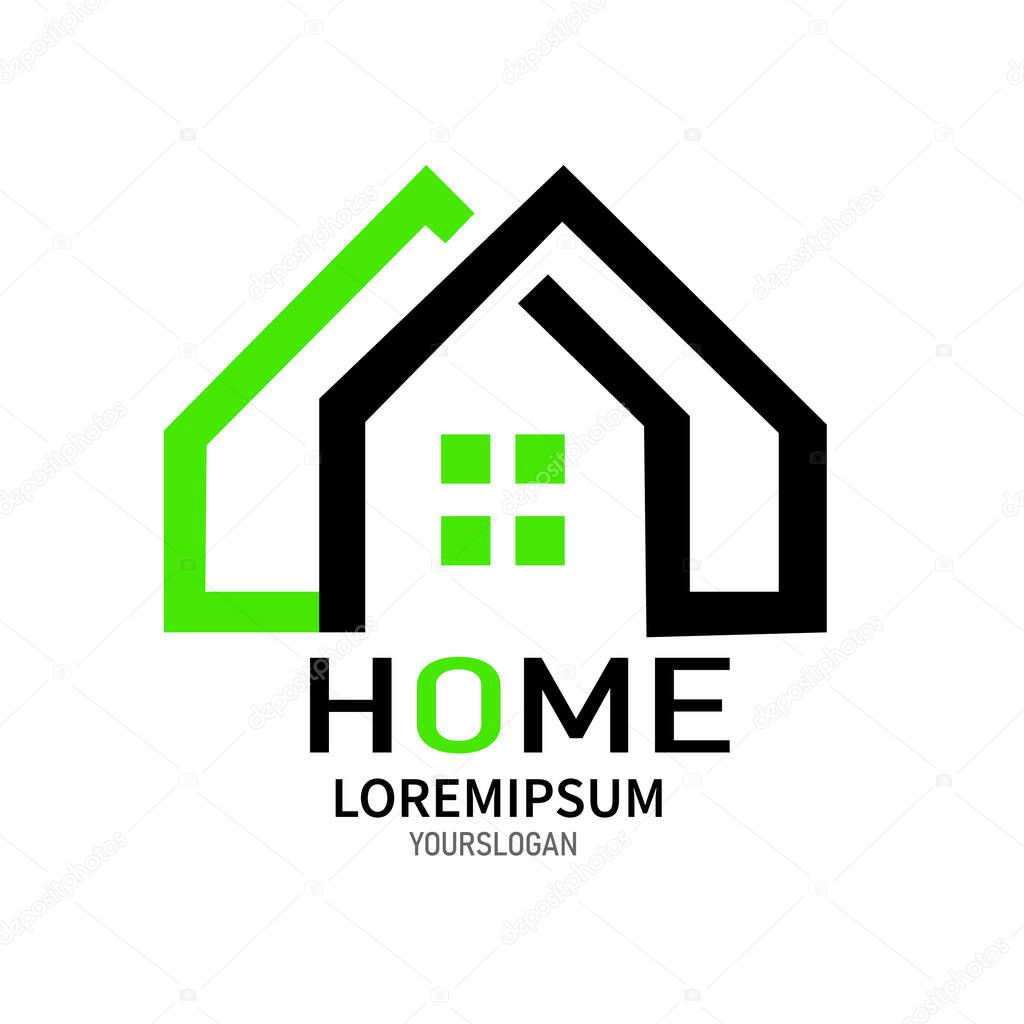 LOGO Home on white background