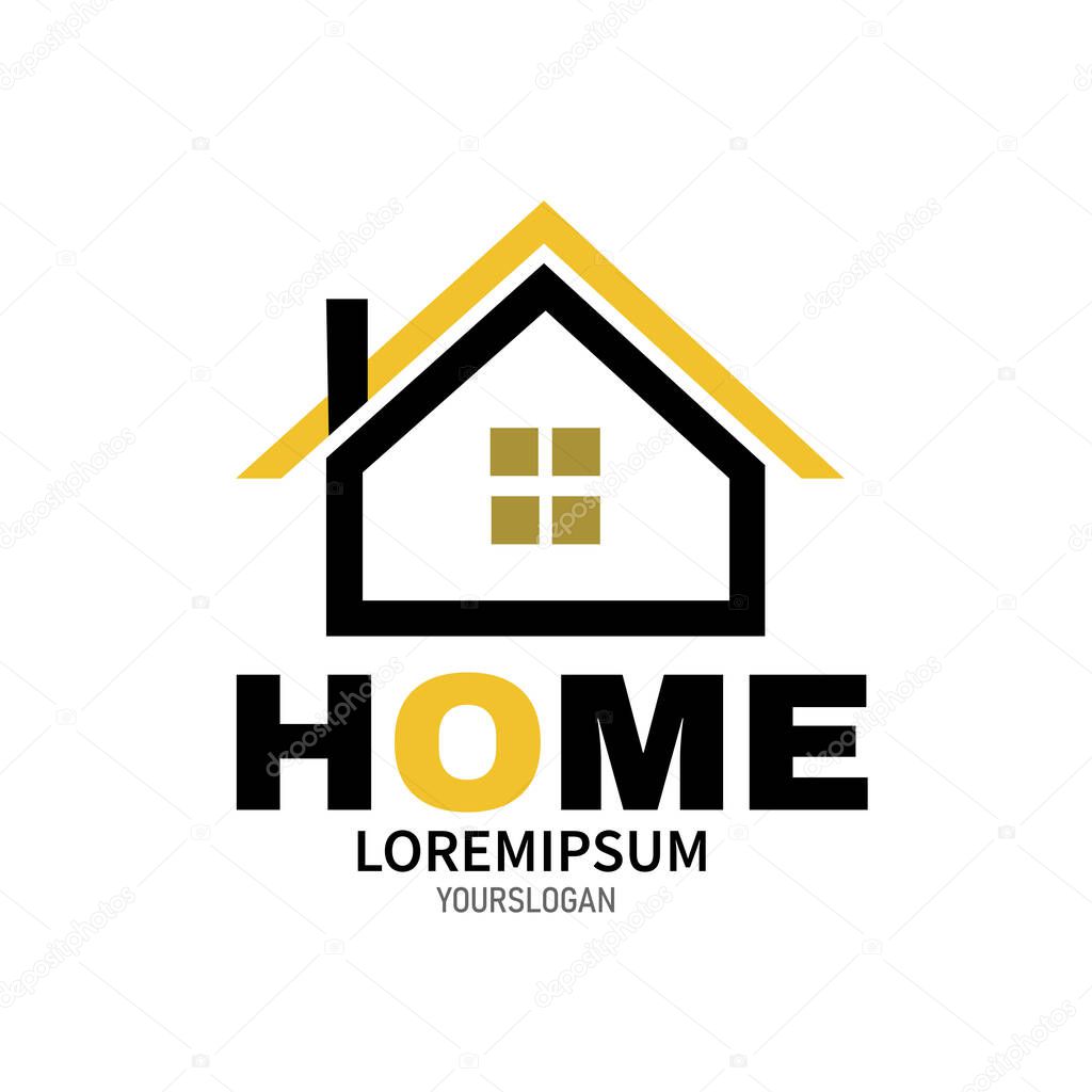 Logo home on white background
