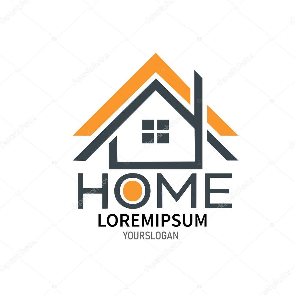 Logo home on white background