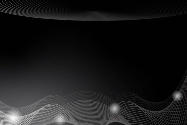 Soyut dalga siyah Gradyan arkaplanı