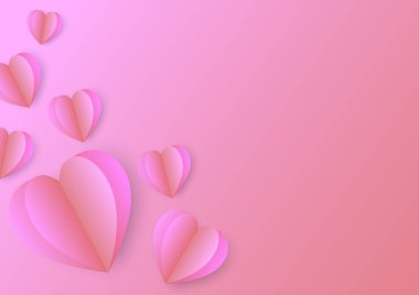 pembe kalp gradyan soyut arkaplan