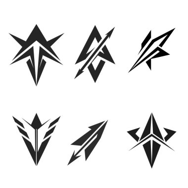 Beyaz Arkaplanda Ok Sembolü İzole Edildi