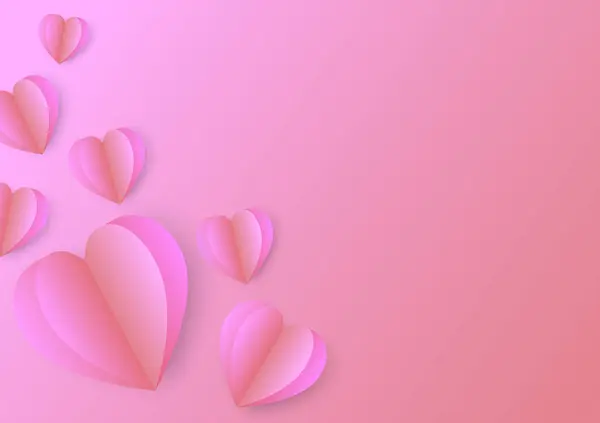 pembe kalp gradyan soyut arkaplan