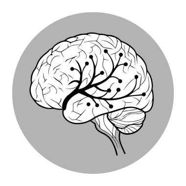 İnsan beyninin sembolü.