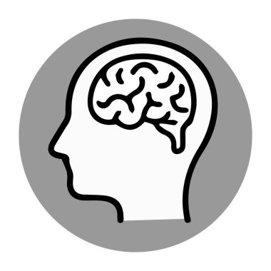 İnsan beyninin sembolü.