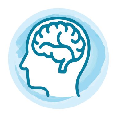 İnsan beyninin sembolü.